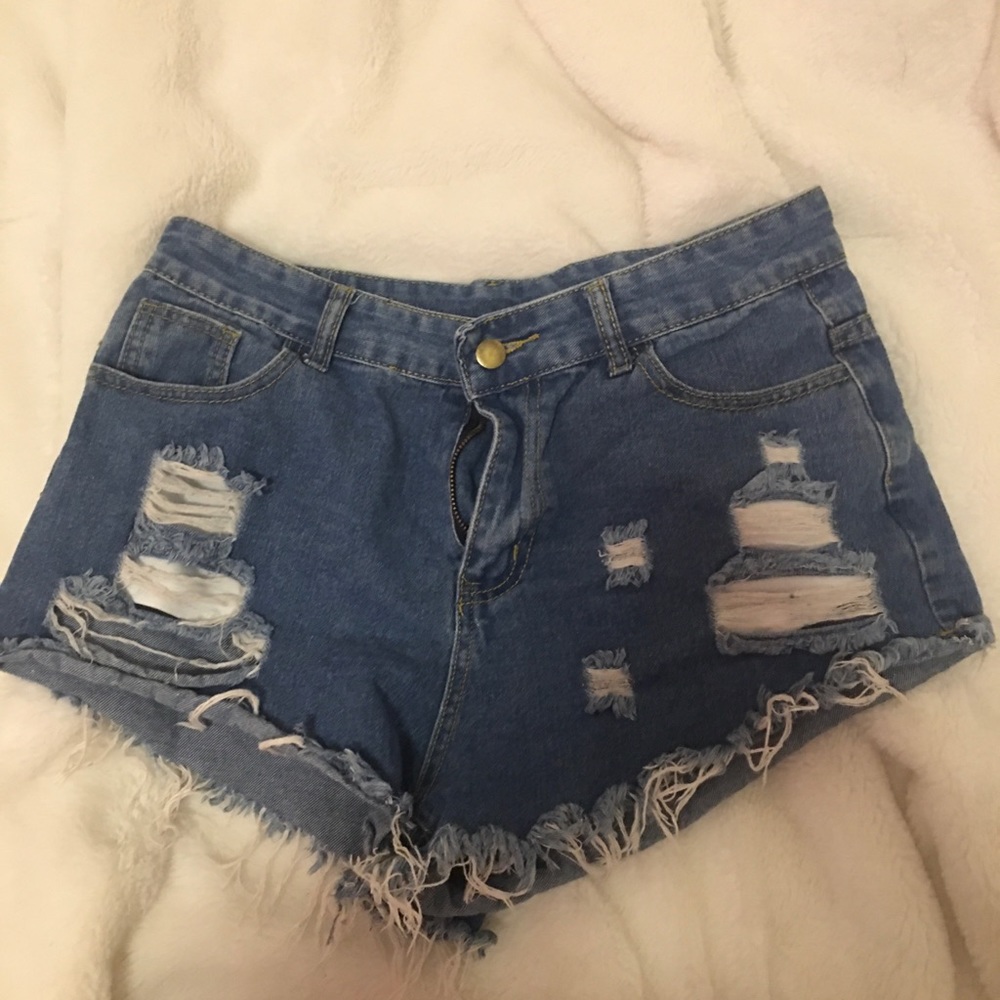 Denim shorts